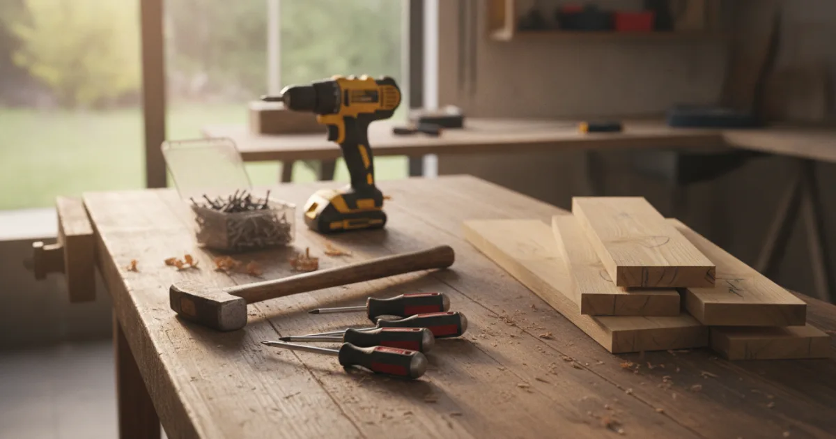Klusgereedschap voor kleine werken thuis