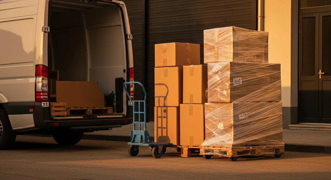 Transport help and light moving with boxes