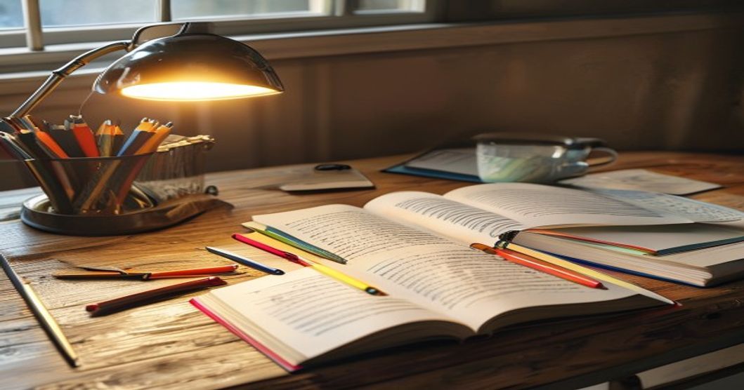 Un maestro asistiendo a un estudiante en un ambiente brillante, representando el aprendizaje personalizado en francés.