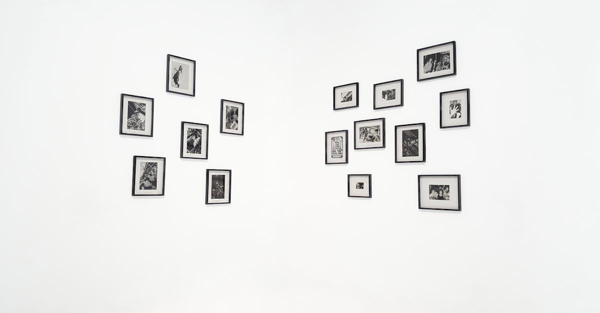 Cadres photos 13x18 lot de 8 noir mat — composition murale